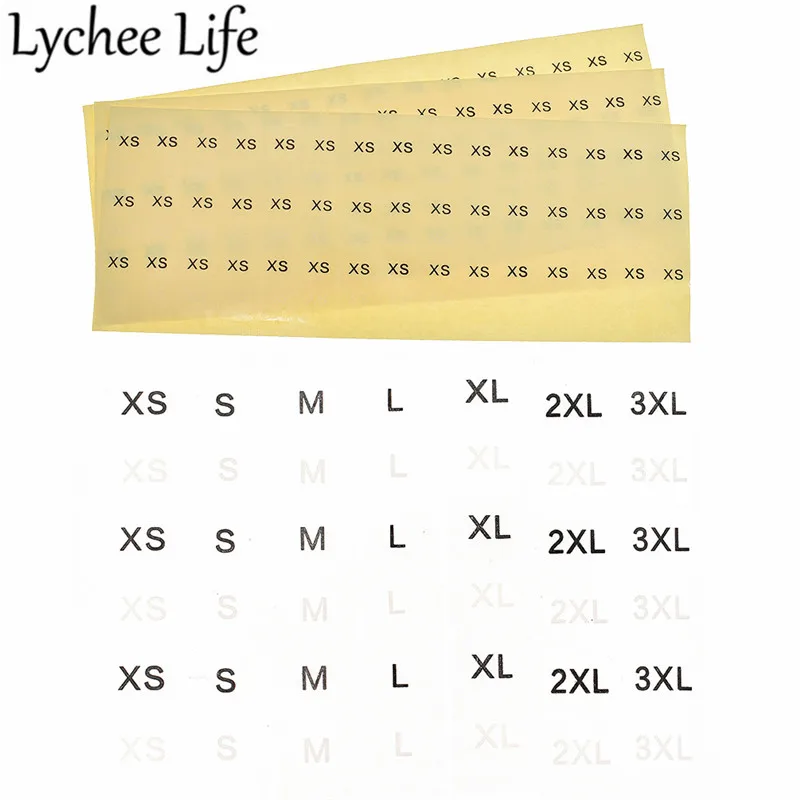 

Lychee Life Size 50pcs Marker Sticker Garment Label Transparent Strip Shape Sticker Labels DIY Handmade Sewing Clothes Supplies