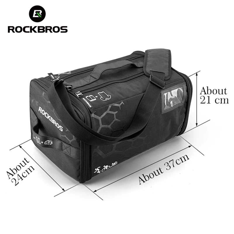 ROCKBROS 20L спортивные портативные сумки водонепроницаемые большой емкости для хранения на открытом воздухе с бесплатным дождевиком многофункциональные сумки для тренажерного зала и путешествий