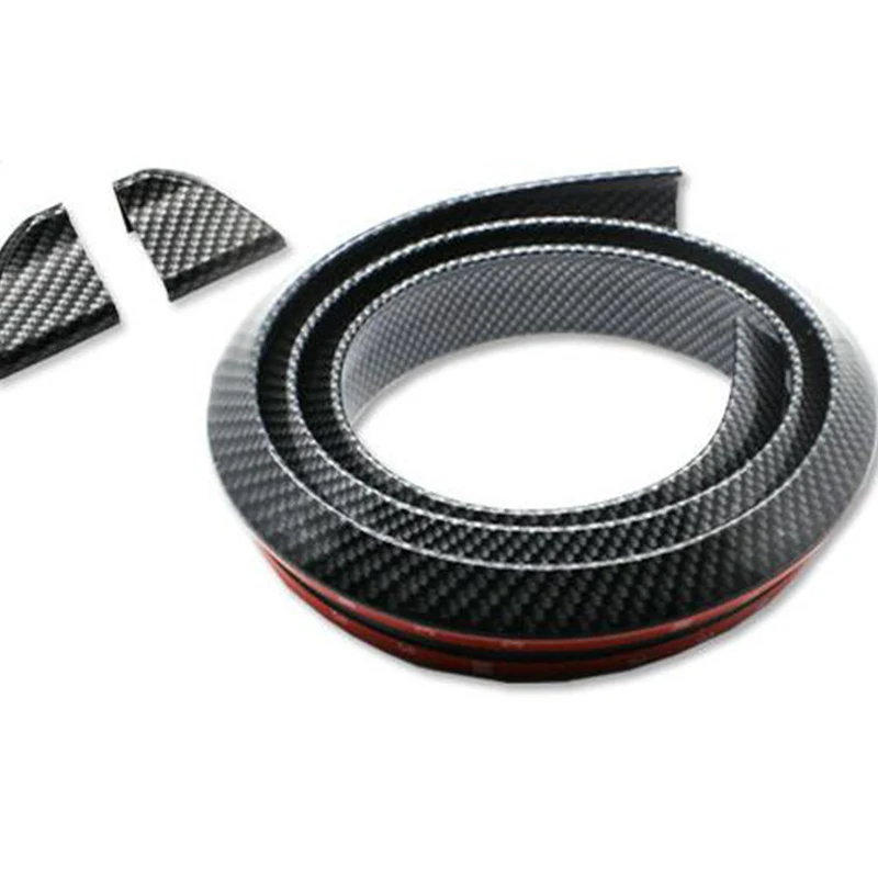 

Universal 1.5 Meters Rubber Carbon Fiber Rear Trunk Spoiler Wing Roof Spoiler Trim for Mazda 3 Mazda 6