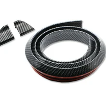 Universal 1.5 Metros De Goma de Fibra de Carbono Trasero Alerón Del Tronco Del Ala Spoiler de Techo Recorte para Mazda 3 Mazda 6