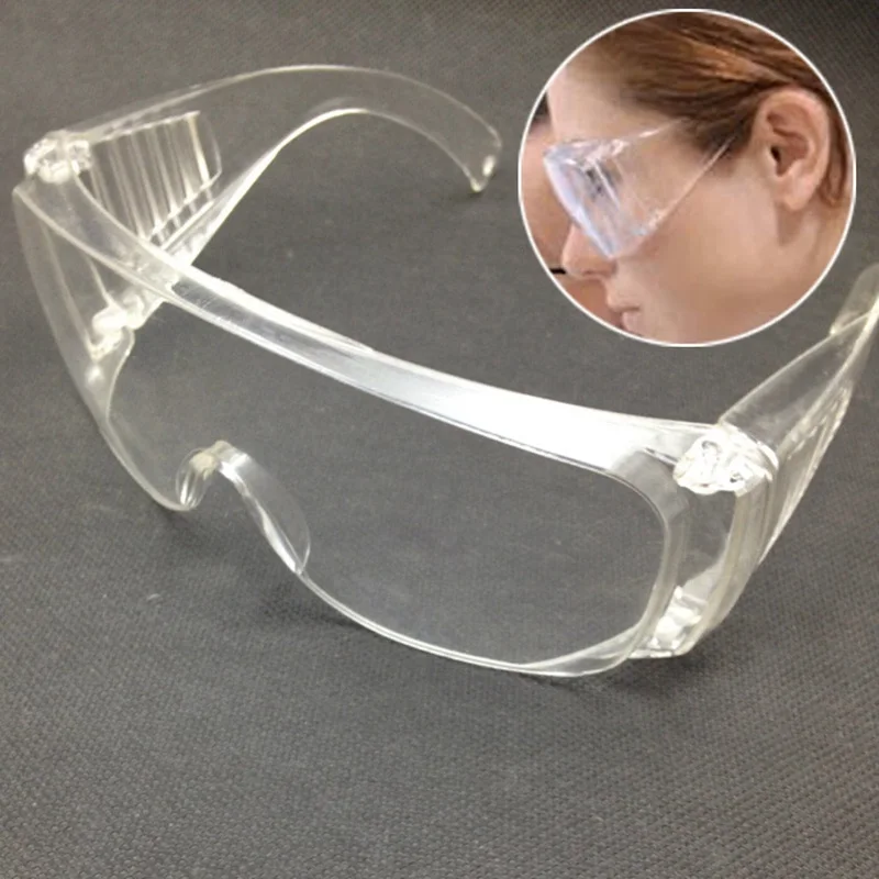 

New Clear Vented Safety Goggles Eye Protection Protective Lab Anti Fog Glasses