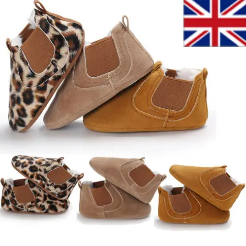 

Toddler Newborn Baby Boy Girl Leather Soft Sole Crib Shoes Sneakers Prewalker