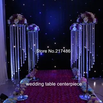 

Decorative tall and larger flower vase wedding table centerpieces