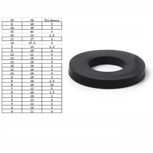 Gesh Guarnizioni meccaniche in gomma 10 pezzi 15 x 9 x 3 mm Gesh Guarnizioni meccaniche in gomma 10 pezzi 15 x 9 x 3 mm