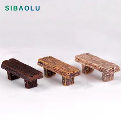 Hot Bench Resin Figurine Micro Landscape Diy Home Kawaii Room Decor Miniature Fairy Garden Decoration Accessories Modern Figure
