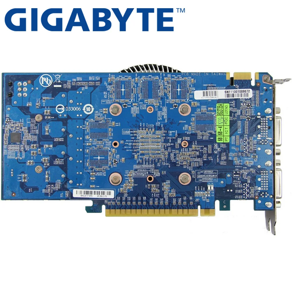 Оригинальная графическая карта GIGABYTE GTX 550 Ti 1 ГБ бит GDDR5 видеокарты для nVIDIA Geforce 550Ti