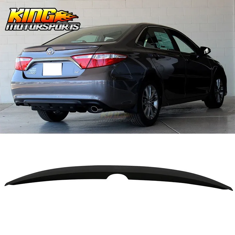 

Fits 15-17 Camry Sedan Flush Mount OE Factory Style Trunk Spoiler-Matte Black ABS