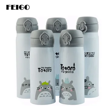 

FEIGO 500ml Totoro Thermocup Thermos Water Bottle Stainless Steel Thermal Cup Totoro Thermo Mug Travel Vacuum Flask Termos F375