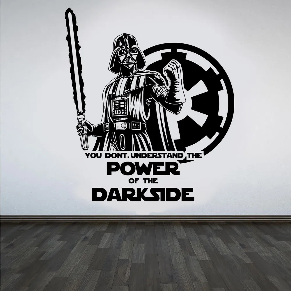 

New arrival Large Star Wars Darth Design Vader Vinyl Art Decor room bedroom movie decal Poster Wall Stickers Home Decor