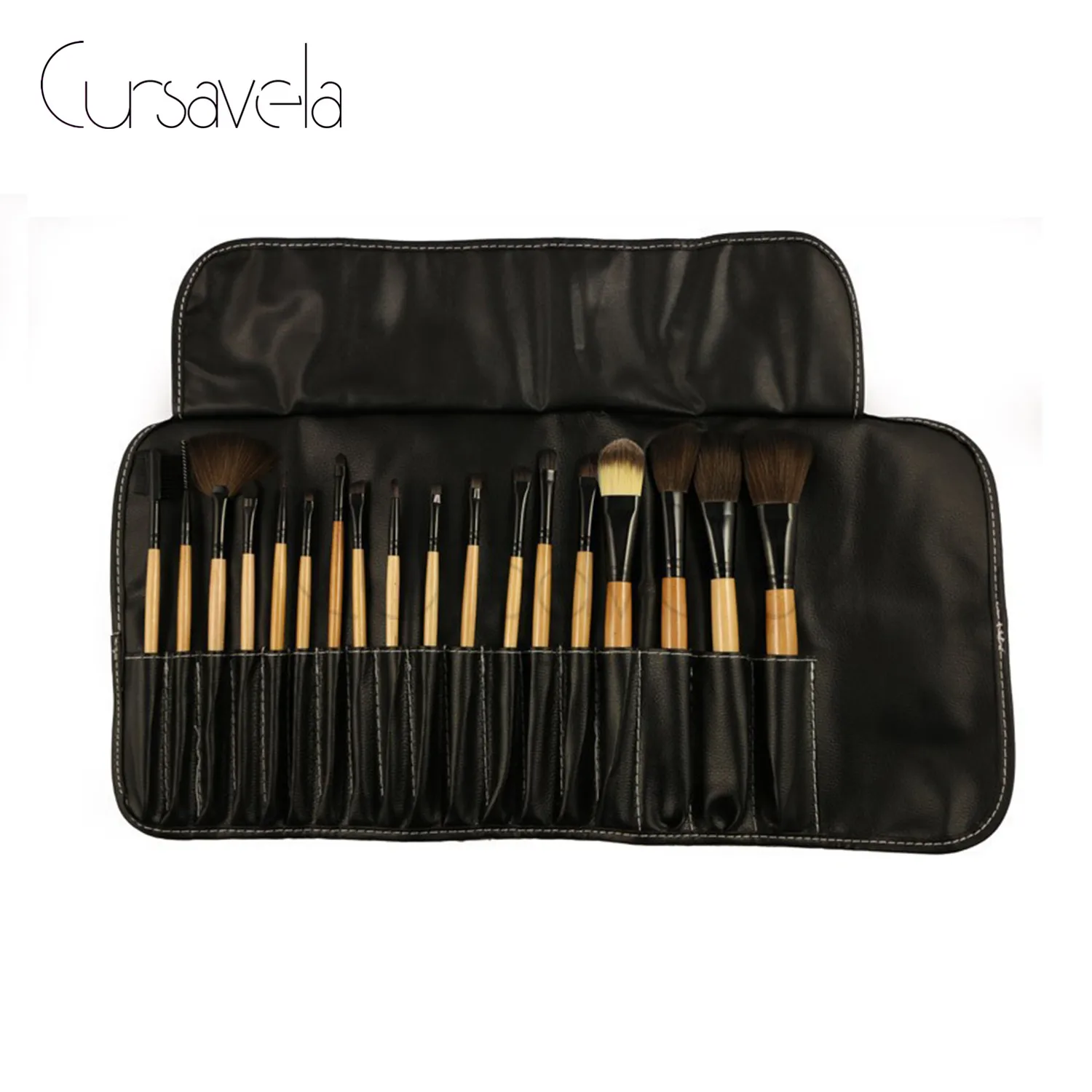 makeup brush set black wooden handle 18 pcs set makeup brush set black wooden handle 18 pcs set