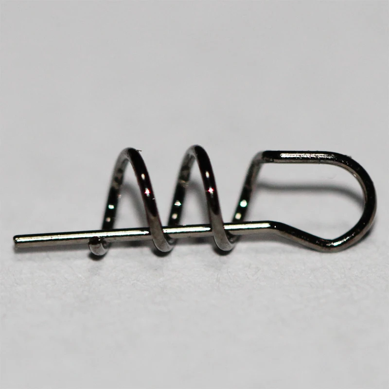 20pcs/lot  Soft Bait Spring Lock pin Length 1cm diameter0.3cm Fishhook and soft bait connector Fishing Accessories Tackle