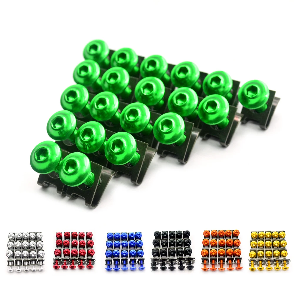 

20x High quality 6MM Motorcycle Accessories Fairing body work Bolts FOR BMW K 1200 RS Aprilia Tuono V4 R Kawasaki ER-6N Z 1000