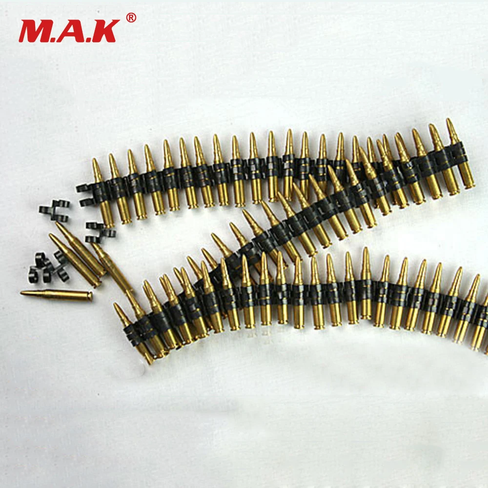 

50PC Bullet Chain F SS WWII MG42/34 Gun Model 1/6 DML 7.62 Caliber