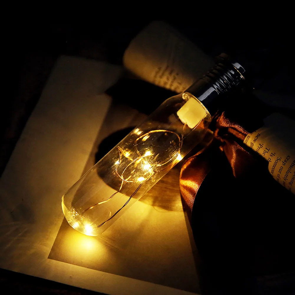 Solar LED Night Lights Hanging Bottle Home Decoration Lamp for Bedroom