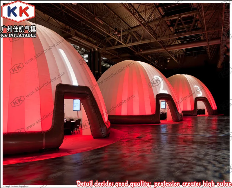 LED надувные office палатка гигант освещения надувной куполообразной палатки
