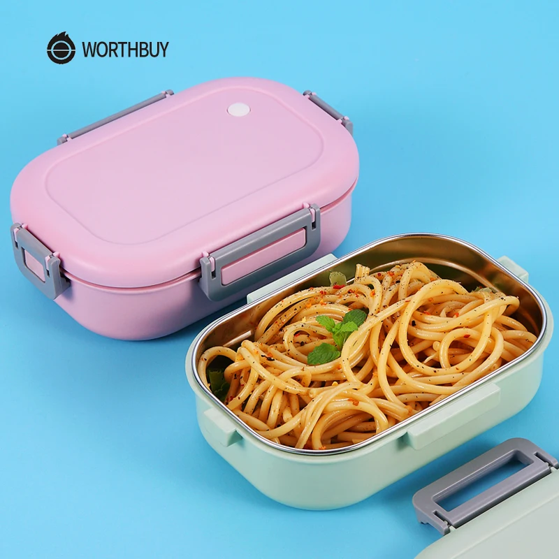 WORTHBUY Ланч бокс для микроволновки детей японский контейнер продуктов герметичные