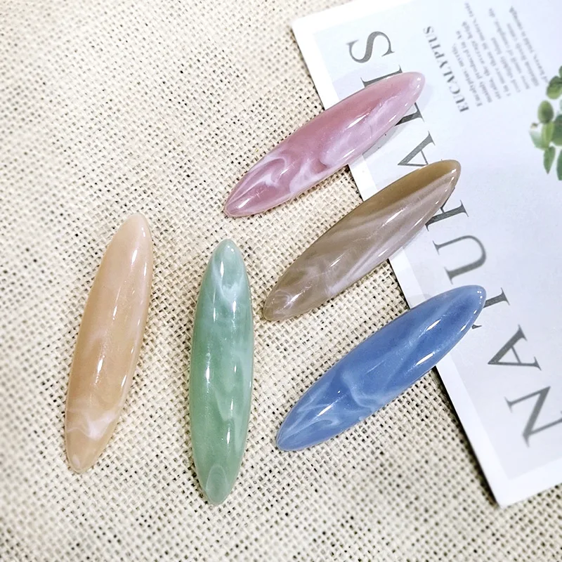 

New Korea Acrylic Water Drop Geometry Duckbill Clip Women Girls Barrettes Hair Accessories Headdress Headband Hairpins