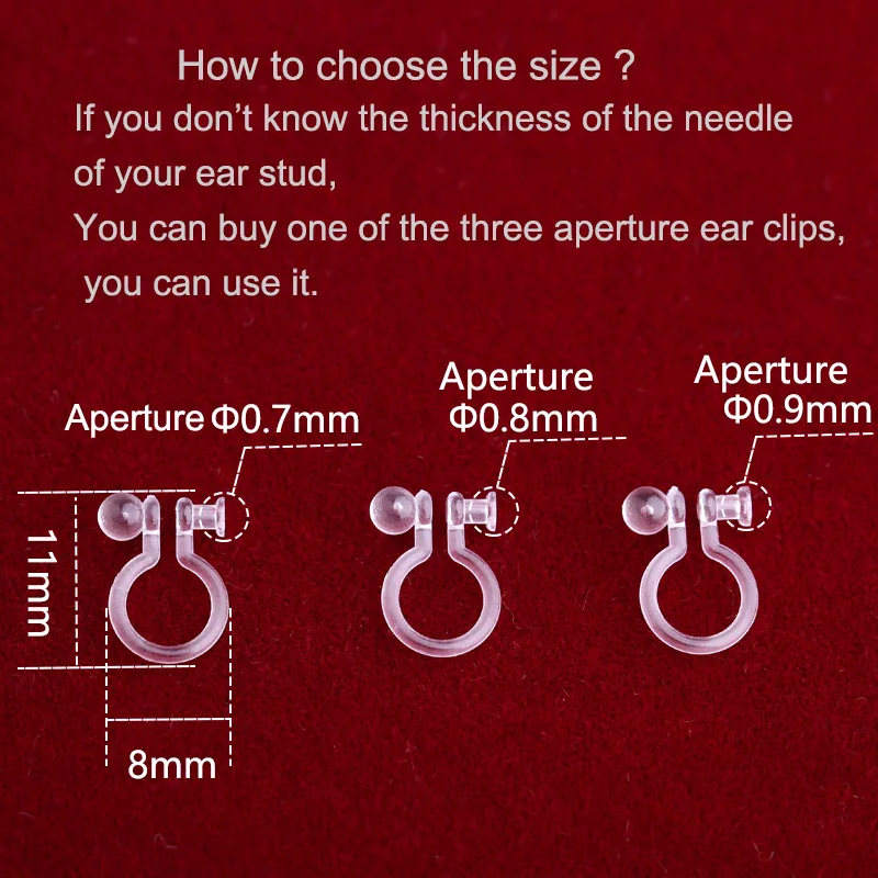 Смола u-образный зажим для ушей прозрачный Невидимый гипоаллергенно безболезненный клип тип проколоны женские серьги DIY