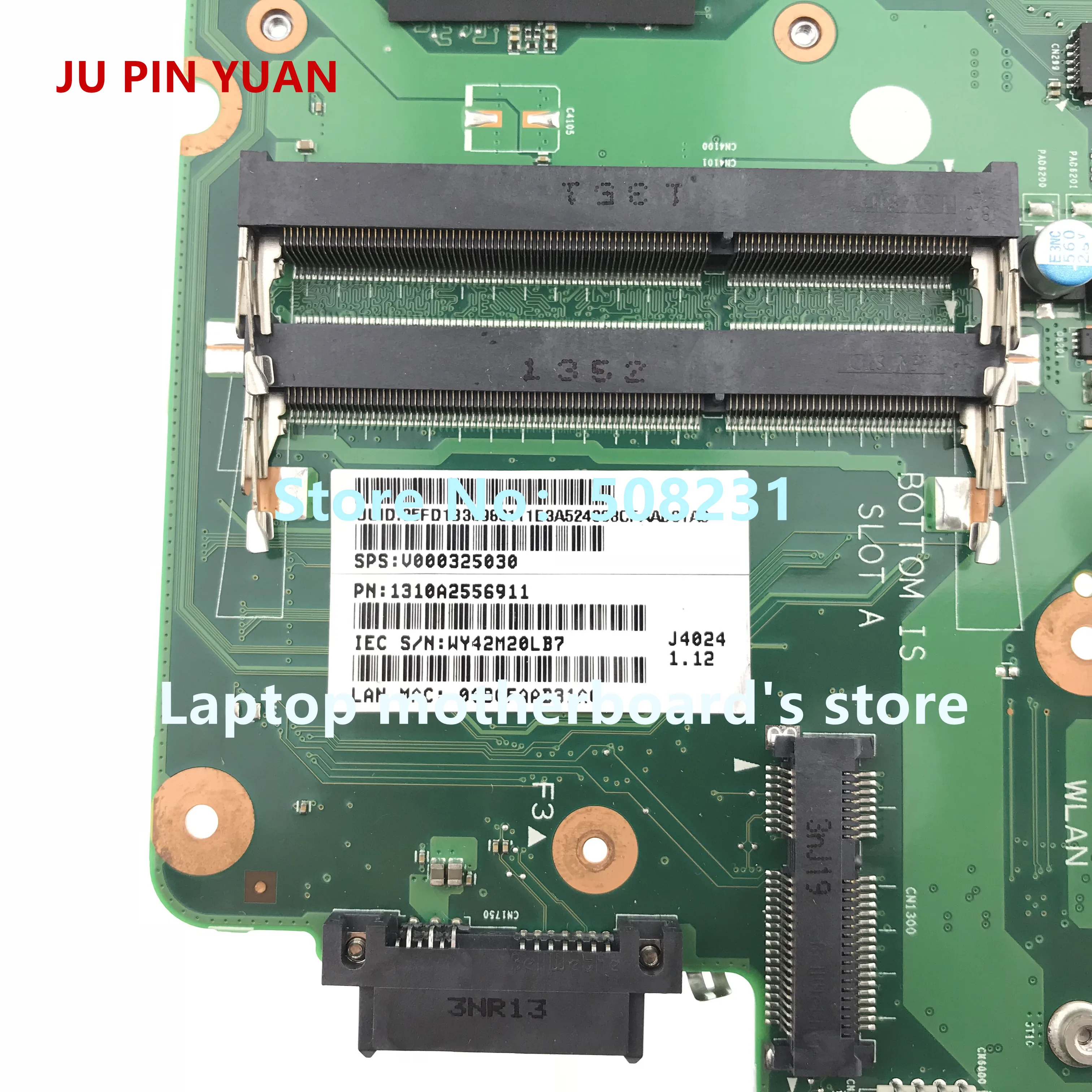 JU PIN юаней V000325030 6050A2556901-MB-A03 плата для Toshiba Satellite C50DT C55DT C50DT-A C55DT-A Материнская плата ноутбука