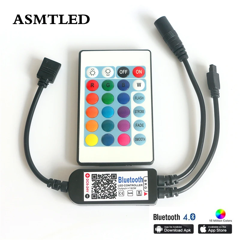 

DC5-24V RGB RGBW Light Bar Bluetooth LED Controller Lights String Music IR Remote Dimmer 3-Way 4-Pin (RGB) , 4-Way 5-Pin (RGBW)
