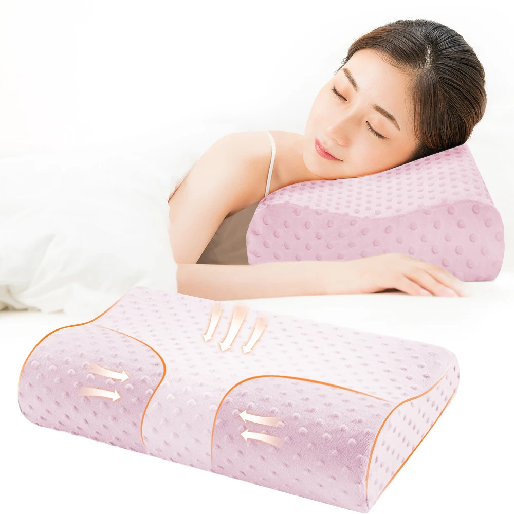 

Urijk Foam Memory Pillow Orthopedic Pillow Cervical Health Bedding Pillow Fiber Slow Rebound Soft U-shape Pillow Massager
