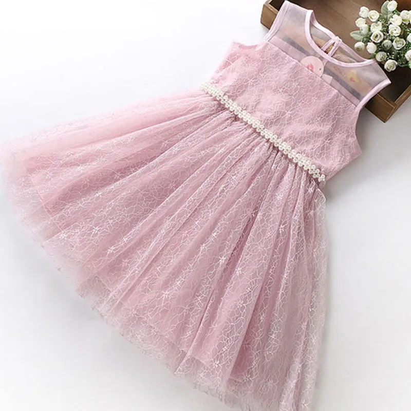 

Kids Dresses For Girls Summer Sleeveless Lace Party Princess Dress Girls Clothes Costume Kids