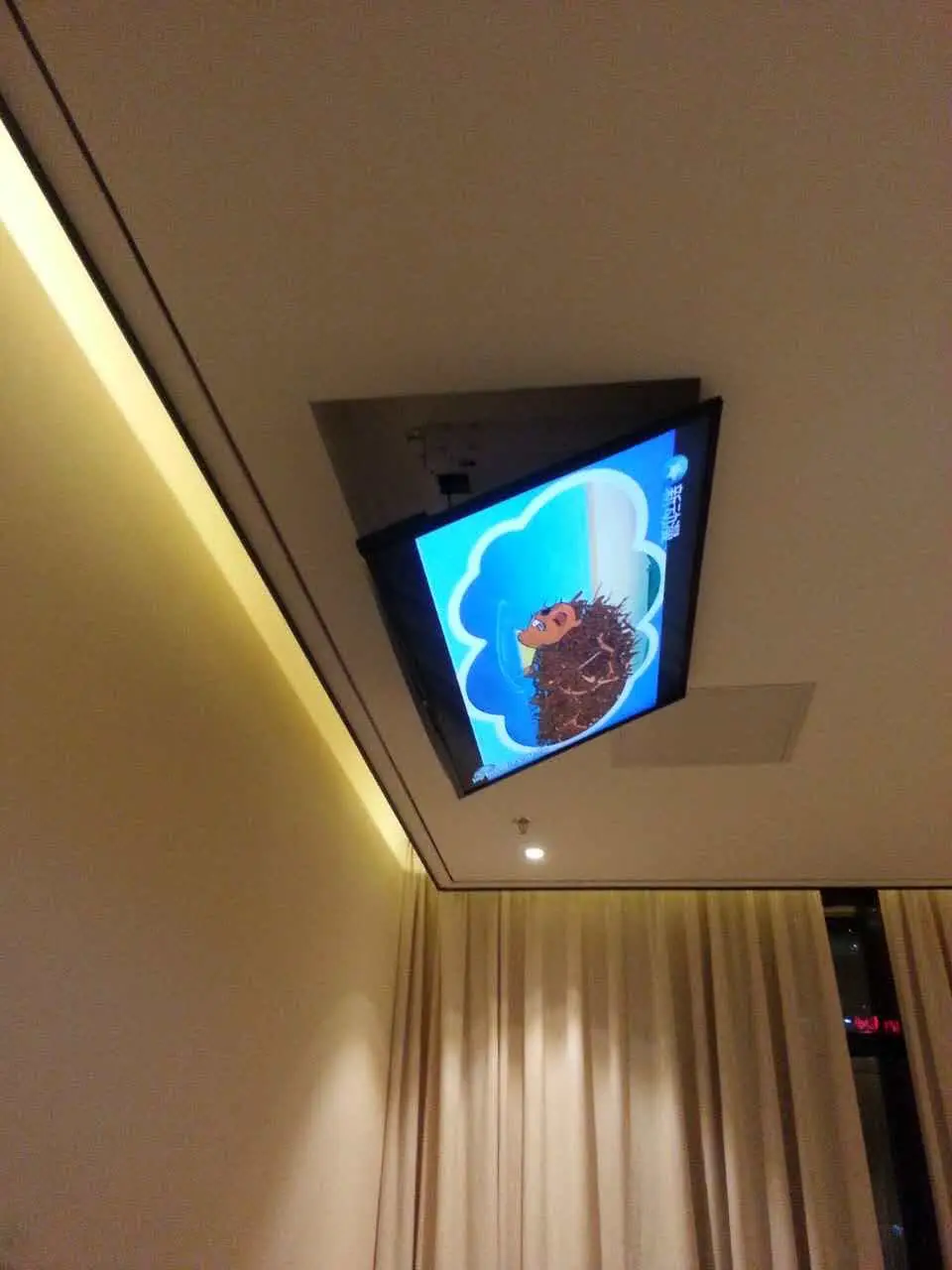 Выворот моторизованный Электрический Потолочный Led lcd tv ТВ кронштейн для