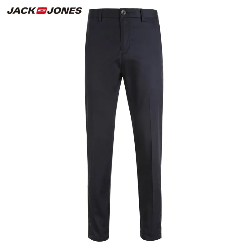 JackJones мужские хлопковые зауженные укороченные брюки длиной до щиколотки мужская одежда 218314557