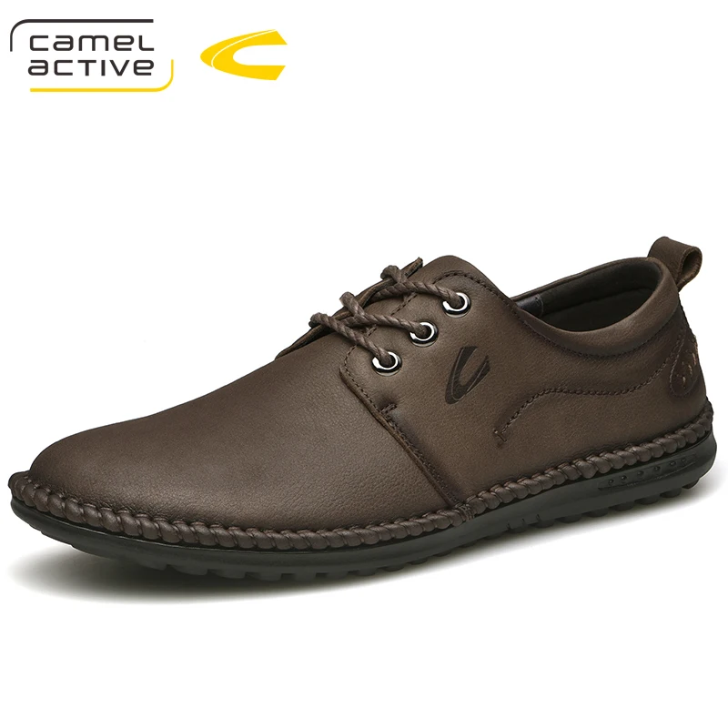 Camel Active New Full Genuine Leather Men Casual Shoes Hecrafted Fashion Comfortable 2018 Men Shoes