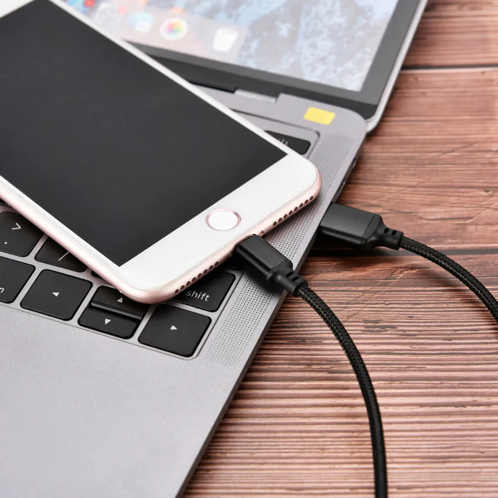CHOETECH USB кабель для iPhone XS Max 5V 2.4A Реверсивный дата и Зарядка Кабели для мобильных телефонов для iPhone 8 7 6 5 iPad