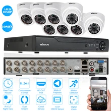 Kkmoon 1080n DVR CCTV Камера 8 шт. 1080 P AHD ИК обнаружения движения Ночное видение CCTV Камера безопасности Камера Системы наблюдения комплект