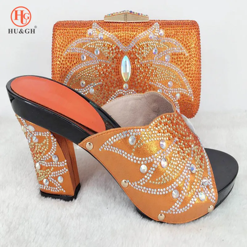 

2018 Latest Fashion Italian Matching Shoe And Bag Set With Ladies Sandal African High Quality Party Shoe And Bag Set In Women