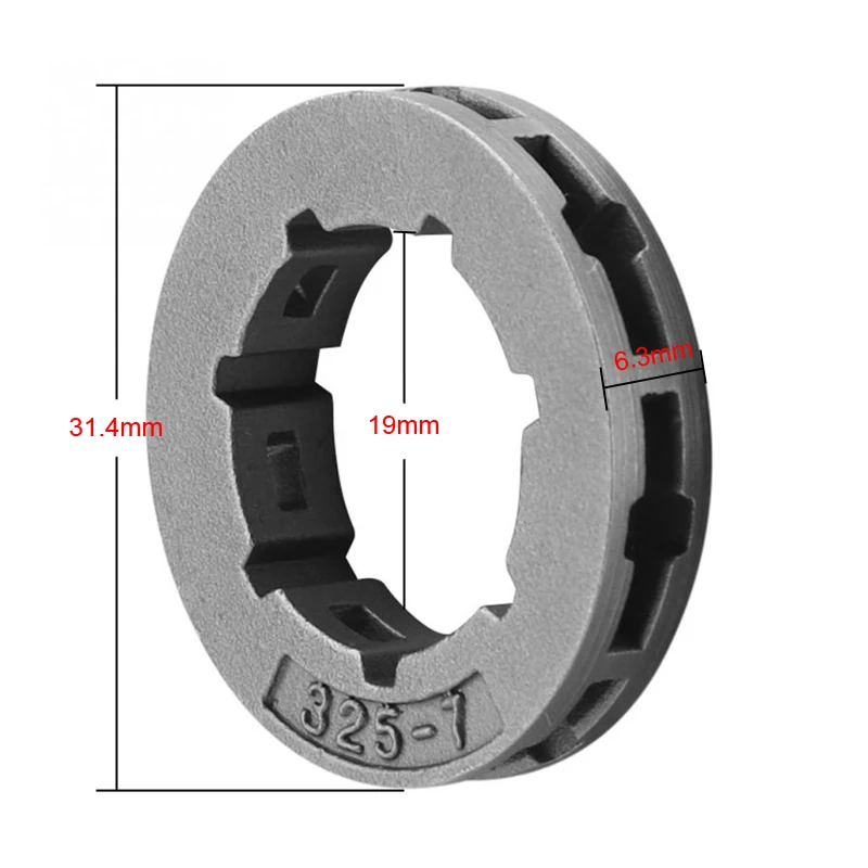 3 шт. 32" 7 Шестерня маленькая Звездочка Spline 325-7 Stihl Шестерня для бензопилы обод Замена садовая мощность Трансмиссия Запчасти Аксессуары