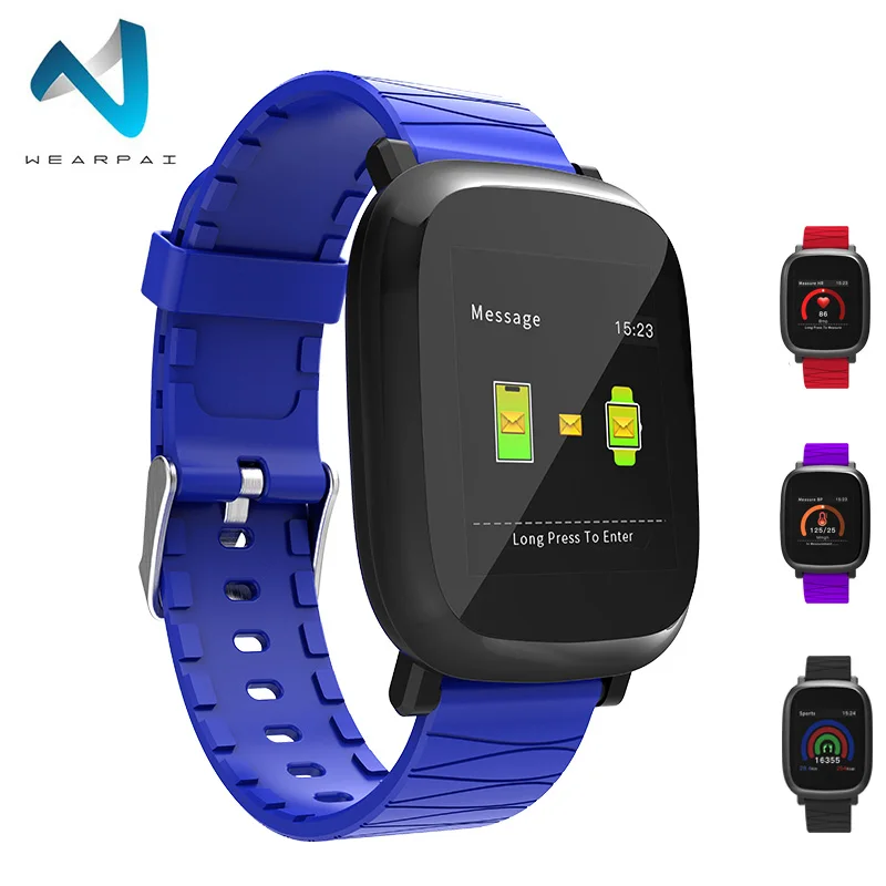 Wearpai M30 Синий Смарт-часы для мужчин спортивный шагомер Фитнес бег трекер ходьбы