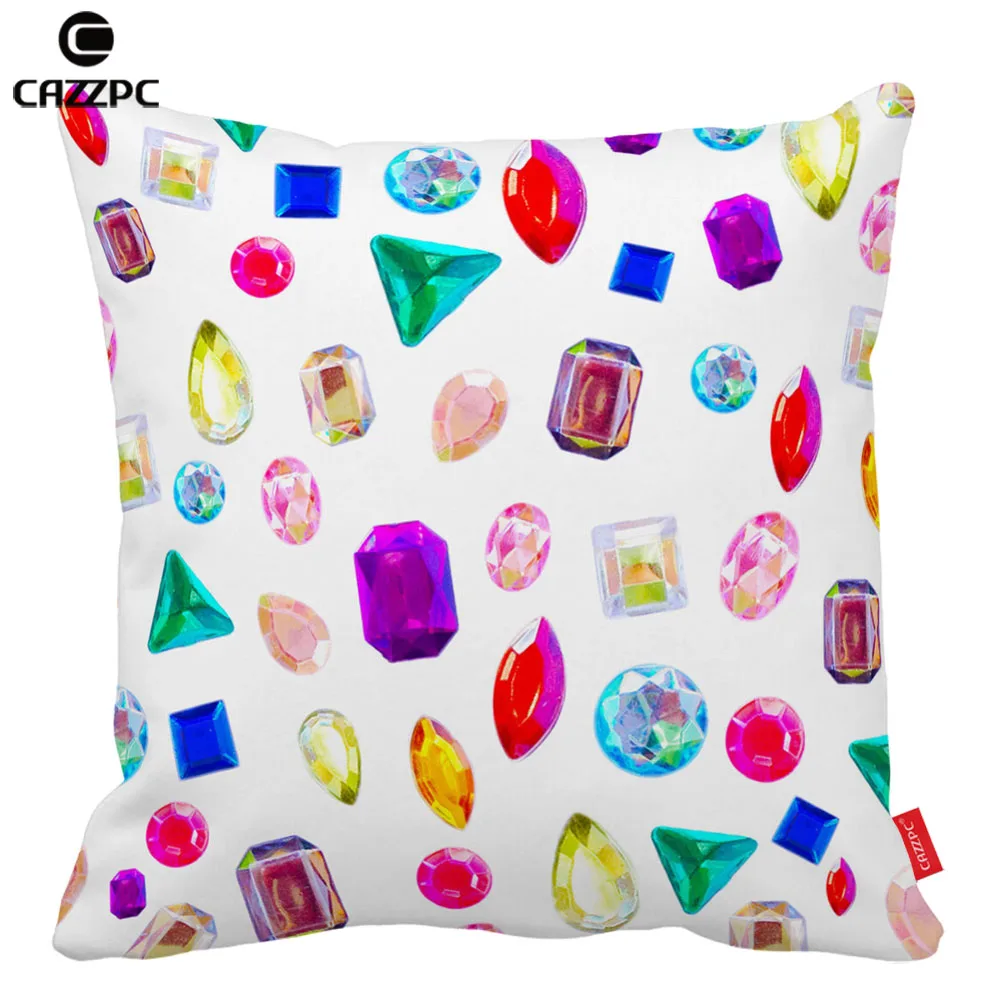 Seamless Gem Rhinestone Reverie Print Car Decorative Pillowcase Pillow cases Cushion Covers Sofa