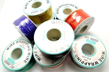 

1pcs OK Line 0.5mm 30AWG Wire Wrapping Wrap Flexible insulation tin-plated Jumper Cable 250meter 820FT PCB flying jumper wire