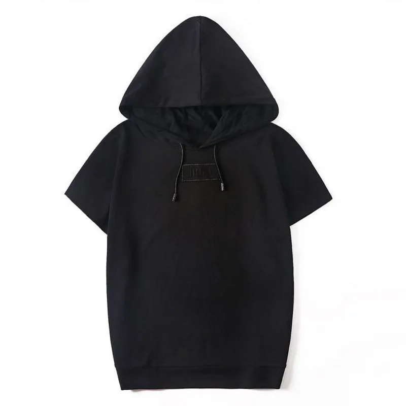 

Summer TOP cotton men big size t shirt with hooded fat guy plus size short-sleeve casual T-shirt hip hop 7xl 8XL 9XL bust 160cm