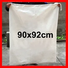 100 шт./лот) размер 90x92 см(36 х 36.") домашний текстиль торговый ткань хлопок drawstring сумка оптом
