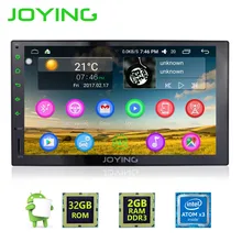 7 “радуясь 2 ГБ + 32 ГБ Android 6.0 Универсальный Аудиомагнитолы автомобильные стерео GPS 3 г Wi-Fi Bluetooth Радио автомобильной Quad шнура HD мультимедийный плеер