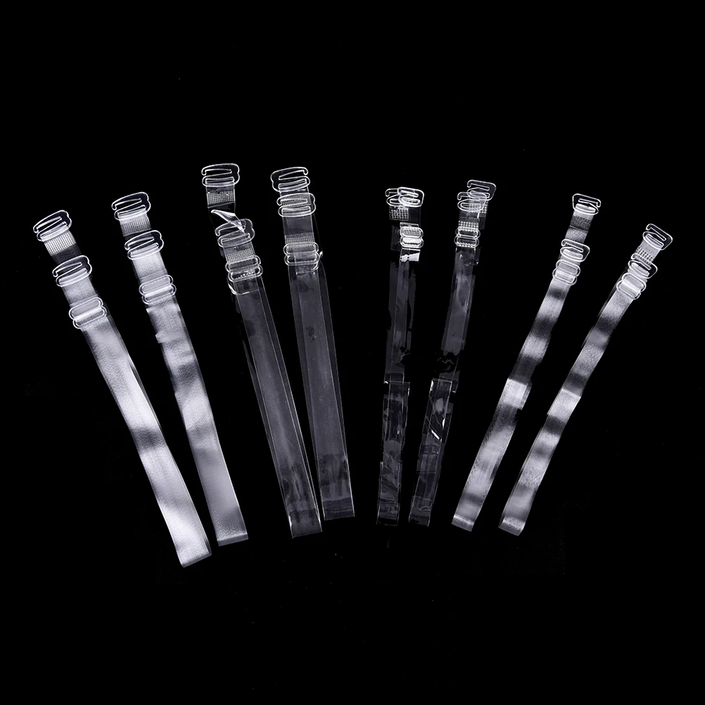 Ladies Bra Shoulder Straps Invisible Clear Transparent Adjustable Clasp Hook Woman Shoulder