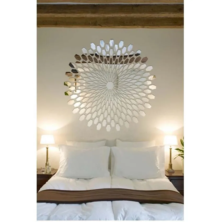 

Espejos pared Reflective Decals 56 dia 3D Effective Graphic Decorative Stickers Wall Mirror Finish Shine Stickers Mural DIY