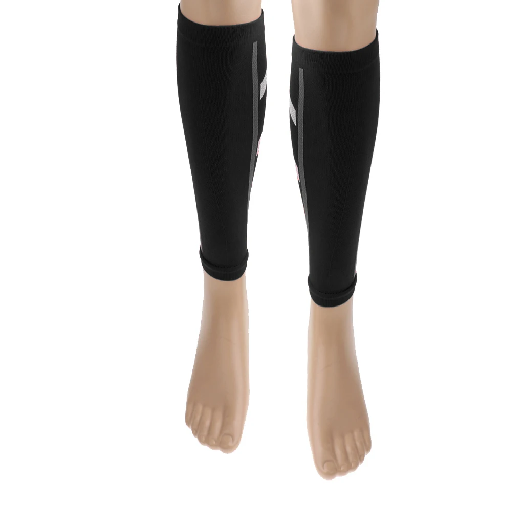 3 Pairs Running Calf Compression Sleeve Leg Socks Shin Splint Support Brace