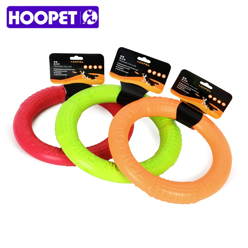 

Outdoor Dog Toy Flying Discs Tenslon Ring TPR Soft Rubber Floating Bite-resistant Training Chew Toy Diameter 17cm/22cm