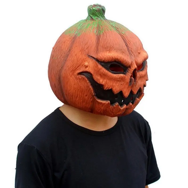 Pumpkin Cosplay Mask Halloween Party Prop Horror Latex Masksin Boys