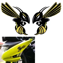 1 пара Мотоцикл Hornet обтекатель шлемы наклейки для Honda Angry Bee Hornet наклейки