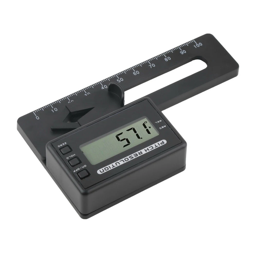 LCD display Digital Pitch Gauge Blades degree angle for align 450 700 RC Heli 