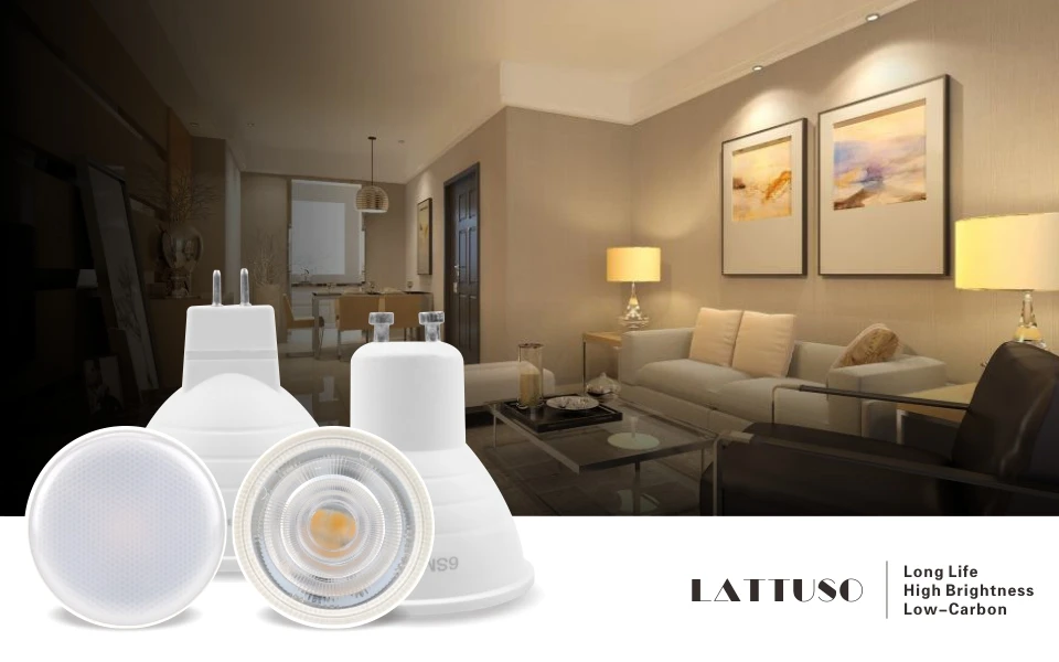 LATTUSO GU10 MR16 светодиодные лампы 6 Вт 220 В Угол раскрытия луча 24 120 градусов Spotlight для дома энергосберегающие Indoor лампа для настольной лампы