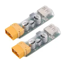 2 шт. 3 S-6 S Lipo зарядное устройство USB быстрая зарядка конвертер с XT60 разъем мобильного телефона переходник мобильного зарядного устройства