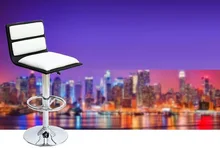 Recruitment white Chair American professional basketball stool Furniture retail and wholesale white red PU leather seat