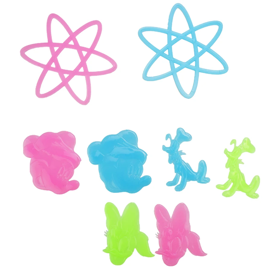 Diy mickey kids wall sticker for kids rooms glow in the dark wall